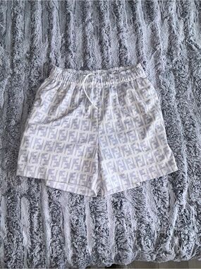 Bravest Studios Light Gray Patterned Athletic Shorts